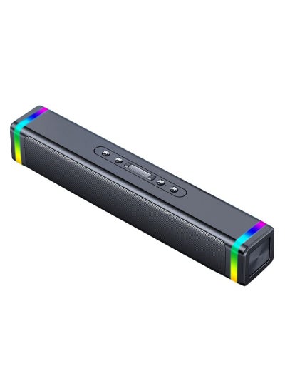 اشتري RGB Portable Bluetooth Stereo Bass Subwoofer PC Speaker Battery Powered في السعودية