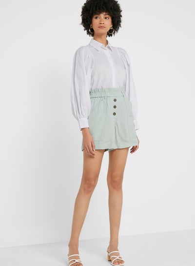 Buy Button Detail Shorts in UAE