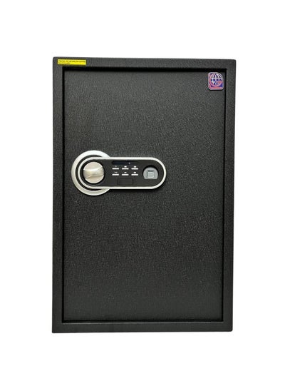 اشتري LG Well Designed textured-Black Fingerprint Safe Box , Kalon and Password - With 2 adjustable shelves -  Secure Storage with Biometric Access H60*W40*D35 CM في مصر