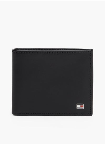 Buy Men's Small Bifold Wallet - Leather, Black in UAE