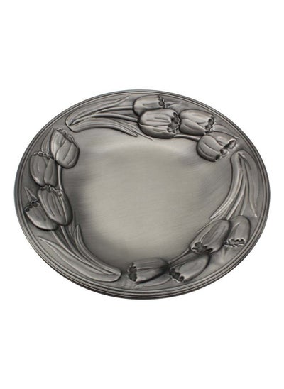 اشتري Pewter-plated Round Tray 13" في الامارات