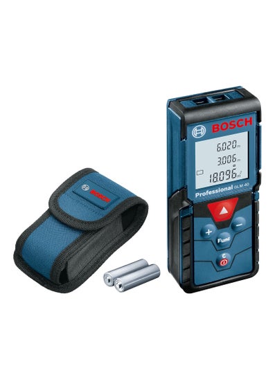 Buy BOSCH - Glm 40, multi-use laser, memory function saves the last 10 measurements, up to 40 m, power supply 2 x 1.5 V LR03 (AAA) in Saudi Arabia