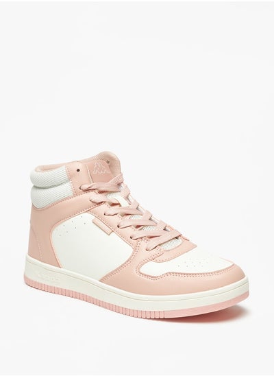 Buy Women's Colourblock High-Top Sneakers with Lace-Up Closure in Saudi Arabia