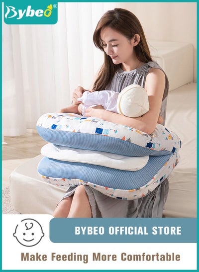 Buy Nursing Pillow for Breastfeeding, Multi-Functional Adjustable Breastfeeding Pillows Give Mom and Baby More Support, with Adjustable Waist Strap and Removable Cotton Cover in UAE