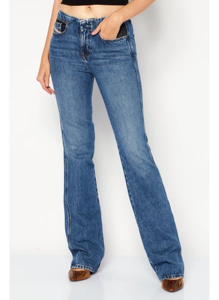 Buy Women D-ESCRIPTION Regular Fit Washed Denim Jean, Blue in Saudi Arabia