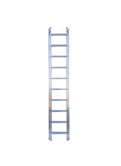 Buy Singapore Extension Aluminum Ladder - Lightweight Ladder for Home, Office & Outdoor Use | 10+10 Steps Folding Ladder with Anti-Slip Design | Heavy-Duty Multi-Use Ladder | 6 Meter in UAE