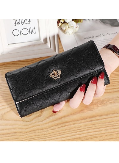 Buy Wallet Embroidered Crown Women's Handheld Bag Fashion Card Bag Multi functional Zero Wallet in Saudi Arabia