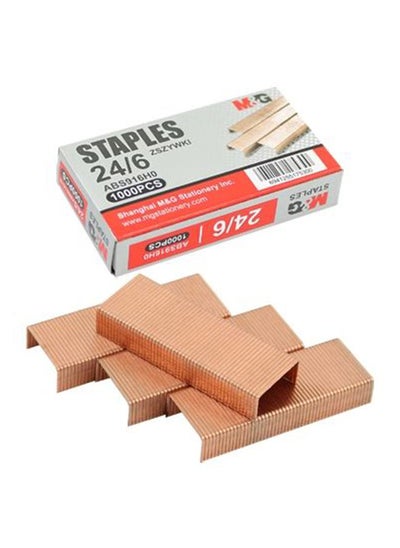 Buy Staples For Stapler 24/6, 1000 Pcs in Egypt