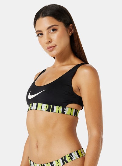 اشتري Logo Tape Scoop Neck Bikini Top في الامارات