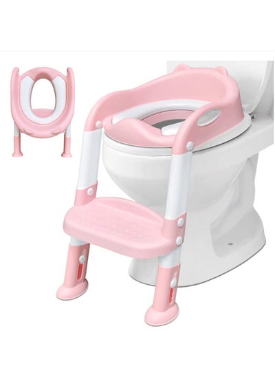 اشتري Potty Training Toilet Seat,With Treadles Stools, For Boys And Girls,Comfortable Safe Potty Seat Potty Chair, Potty training seat cushions with handles في السعودية