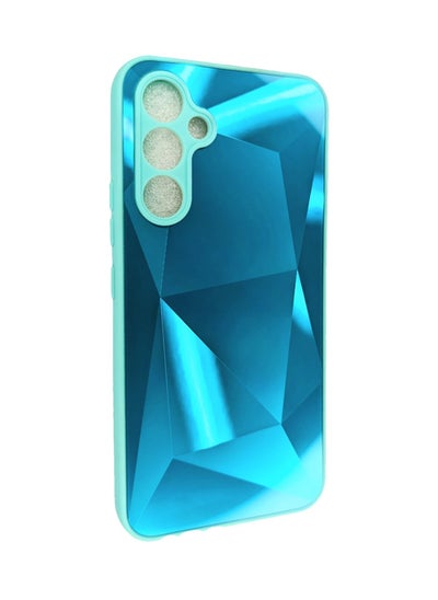 Buy Samsung A54 Case, Protective Bling Mirror Diamond Phone Cover Case for Samsung A54 saphire blue in Saudi Arabia