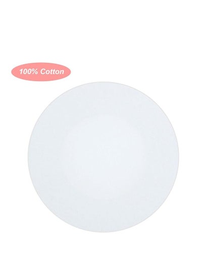 Buy 3 Pack 4 Inch Round Stretched Canvas for Painting, Blank White Canvas Boards, Circle Canvas Panel Boards, Cotton Painting Canvas Panels, Art Supplies for Painting Acrylic Artist Hobby Painter in UAE