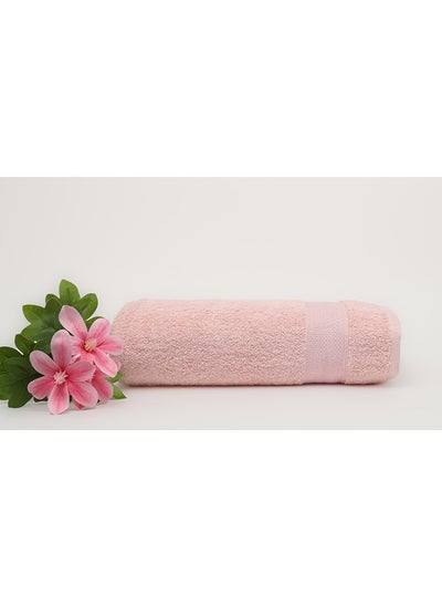 Buy Towel SERENITY S - 550 GSM - 100% Cotton Terry -Bath Sheet 80x160 cm-Premium Touch-Quick Dry - Super Absorbent-Pink in UAE