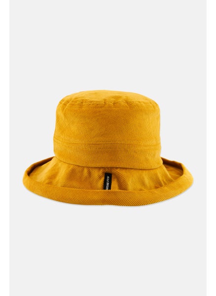 اشتري Unisex Textured Sports Bucket Hats, Yellow في الامارات