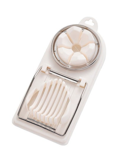 Buy Stainless Steel Egg Slicer White/Silver in Saudi Arabia