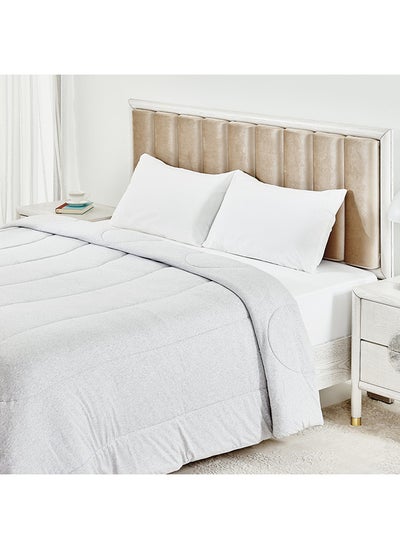 Buy Melange Comforter, Light Grey - 167x228 cm in UAE