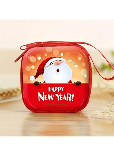 Buy 2 piece Cute Santa & Snowman Cartoon Coin Purse - PVC, Stain-Resistant with Zipper Closure and Lanyard - Perfect for Holiday Gifts & Back to School in Egypt