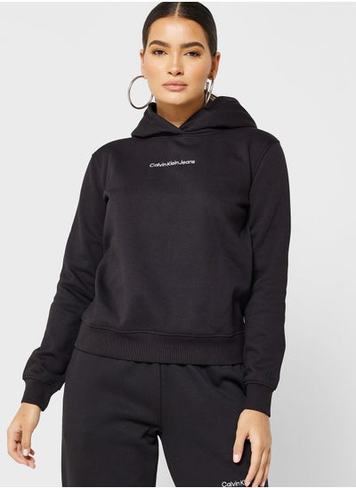 Buy Logo Detail Hoodie in Saudi Arabia