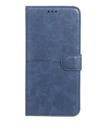اشتري Kaiyue Flip Leather Case Cover For Samsung Galaxy A71 -Blue في مصر
