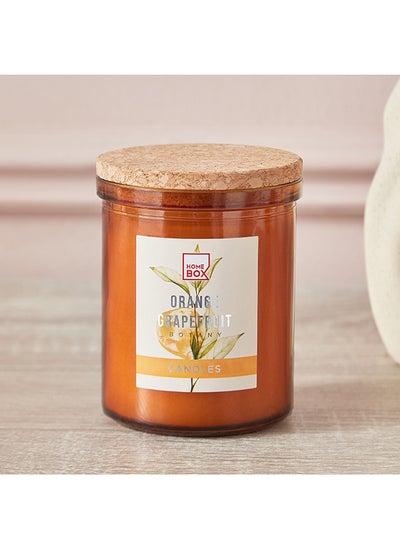 اشتري Qara Ecology Orange Grapefruit Jar Candle with Lid 197 g في الامارات