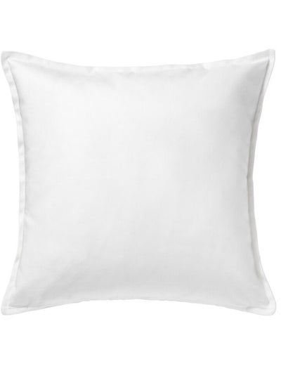 Buy Cushion Cover White 50x50 cm in Saudi Arabia