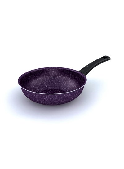 اشتري Granite Deep Frying Pan 24 Cm purple في مصر