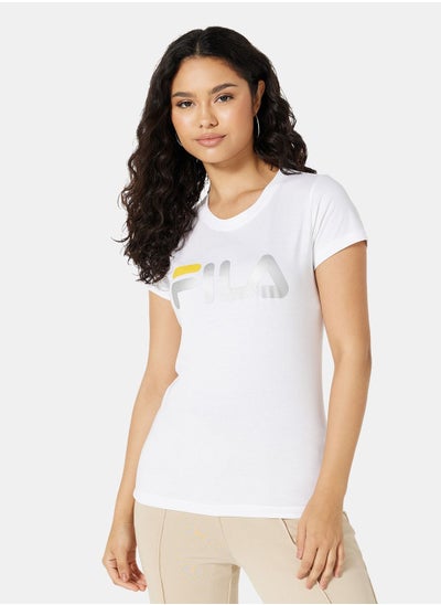 Buy Logo Print Short Sleeve T-Shirt in Saudi Arabia