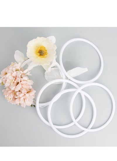 Buy 30 Pack 3 Inch Plastic Rings Floral Macrame Dream Catcher Ring Hoops Dream Catcher Supplies Floral Hoop Centerpieces Circle Centerpieces for Wedding Table Hoops for Crafts DIY Wreath Candle Rings in UAE