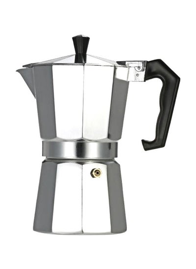 Buy 3-Cup Countertop Espresso Percolator Silver/Black in Saudi Arabia