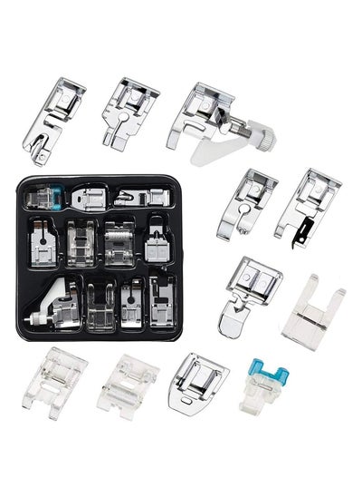 Buy 11Pcs Presser Feet Set Snap On Sewing Machine Foot for Brother Singer Janome Babylock Kenmore Low Shank Sewing Machine Use in UAE