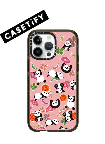 اشتري Apple iPhone 15 Pro Max Case,Curious Panda Magnetic Adsorption Phone Case - Pink في الامارات