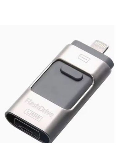 Buy 3 in 1 Usb Flash Drive Expand Memory Stick Otg Pendrive for iphone iPad Android PC 32GB Gray in Egypt