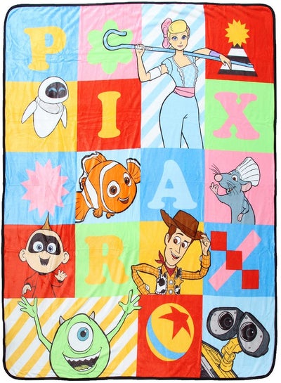 Disney Pixar Character Quilt Pattern Silk Touch Throw Blanket 50