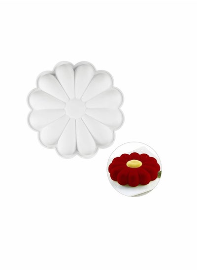 Buy Silicone Flower Cake Mould Non Stick Silicone Baking Mould Perfect for Mousse Dessert Jello Chocolate Candy Must Have for Your Baking Set in Saudi Arabia