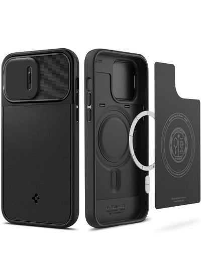 اشتري Optik Armor (MagFit) iPhone 14 Pro Case Cover with MagSafe - Black في الامارات