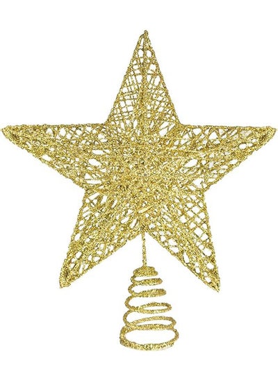 Buy Christmas Tree Topper Decorations- 3D Glitter Star in Egypt