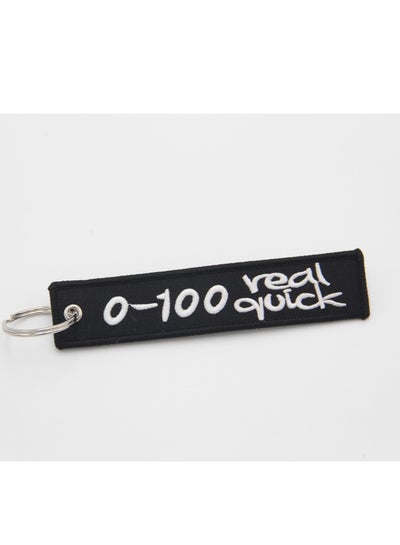 Buy 0 To 100 Real Quick  Key Tag with Embroidery in UAE