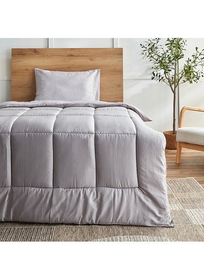 اشتري Horten 2-Piece Twin Dobby Satin Comforter Set 220 x 150 cm في الامارات