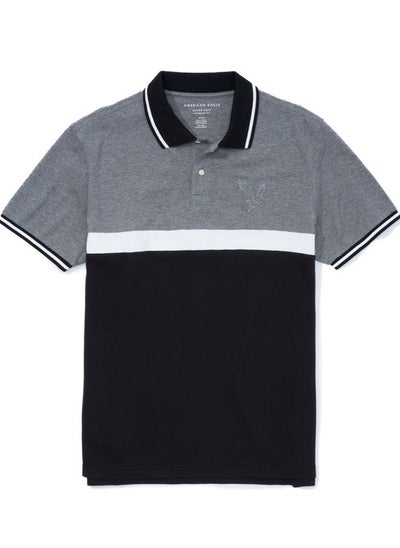 اشتري AE Colorblock Pique Polo Shirt في الامارات