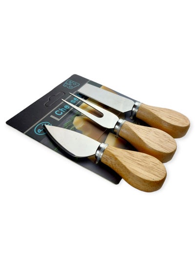 Buy Wooden Butter & Cheese Cutter - Set Of 3 Pcs. in Egypt