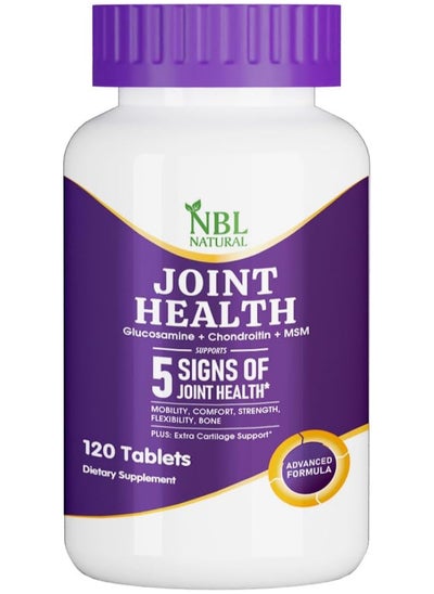 Buy NBL Natural Advanced Glucosamine Chondroitin MSM Joint  & Bone   Support 120 Tablets in Saudi Arabia