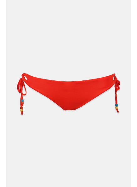 Buy Women Tie Bikini Bottom, Red in Saudi Arabia