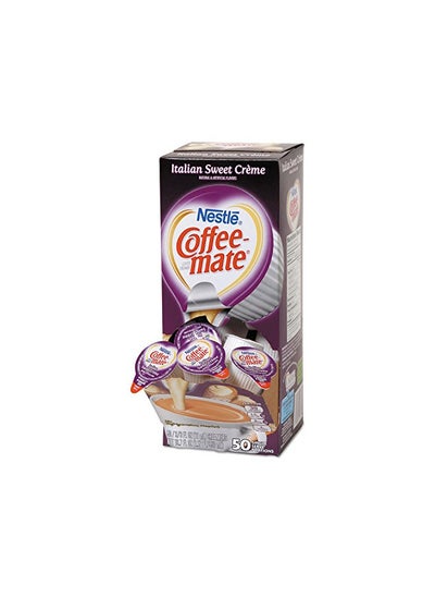 اشتري Coffee-mate 84652 Liquid Coffee Creamer, Italian Sweet Creme, 0.375 oz Cups (Box of 50) في الامارات