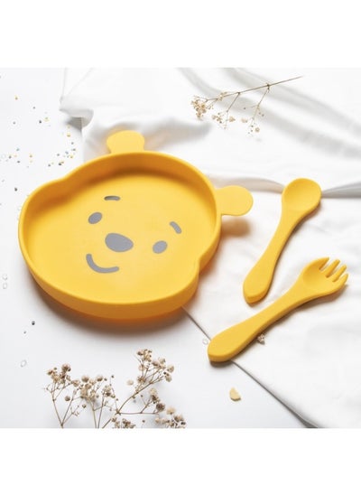 Buy Winnie The Pooh Silicone Grip Dish in Saudi Arabia