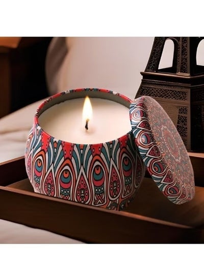 Buy 1 piece of scented teak candle box-Multishape in Egypt