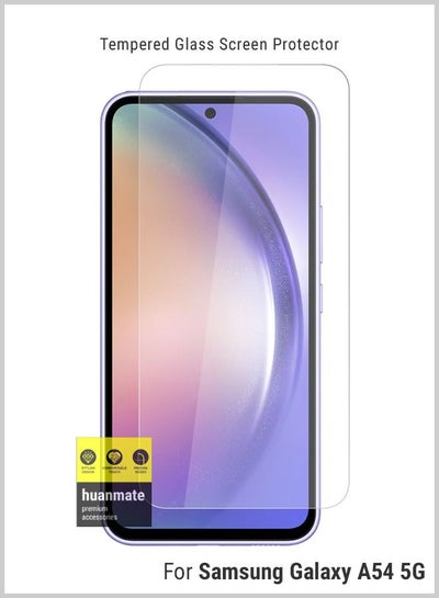 Buy Tempered Glass Screen Protector For Samsung Galaxy A54 5G Clear in Saudi Arabia