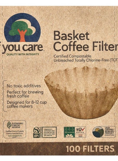 اشتري Basket Coffee Filters 100 Filters في الامارات