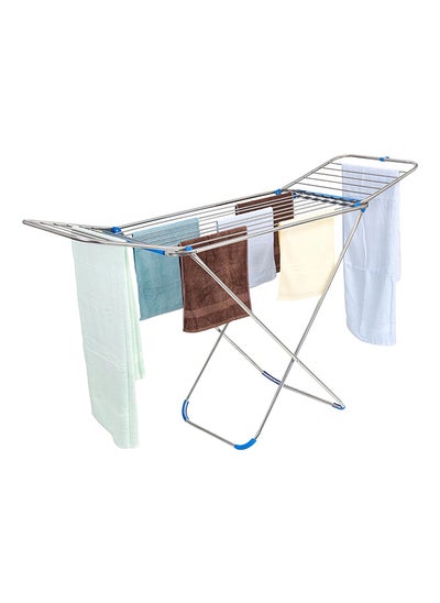 اشتري HomePro Trentino Clothes Drying Rack Stand Heavy Duty Stainless Steel Vertical Clothes Dryer Stand Space Saving, Portable & Foldable Rack في الامارات