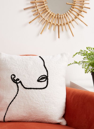 Buy Face Printed Cushion With Insert 45X45Cm in Saudi Arabia