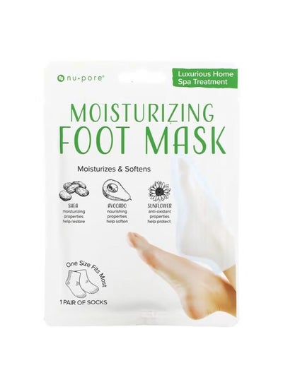 Buy Nu Pore, Moisturizing Foot Mask, 1 Pair in UAE